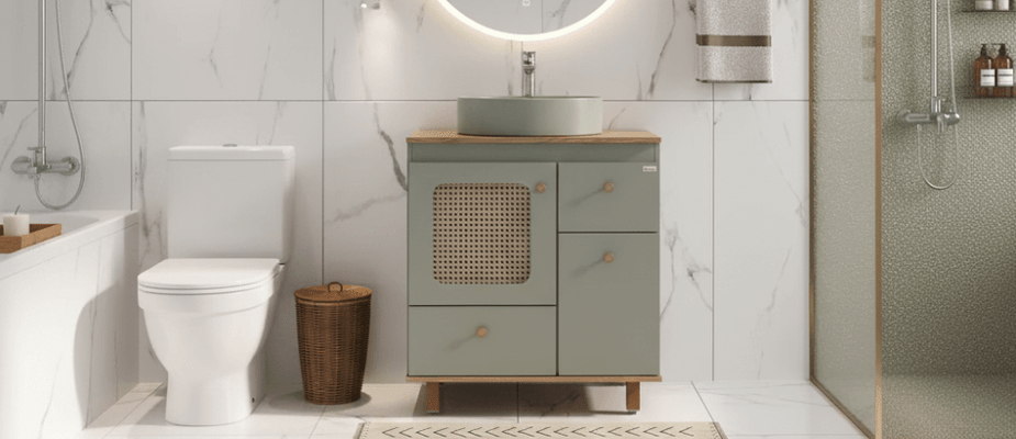 Como escolher o gabinete de banheiro ideal para o seu espaço: tamanho, estilo e material Como escolher o gabinete de banheiro ideal para o seu espaço: tamanho, estilo e material