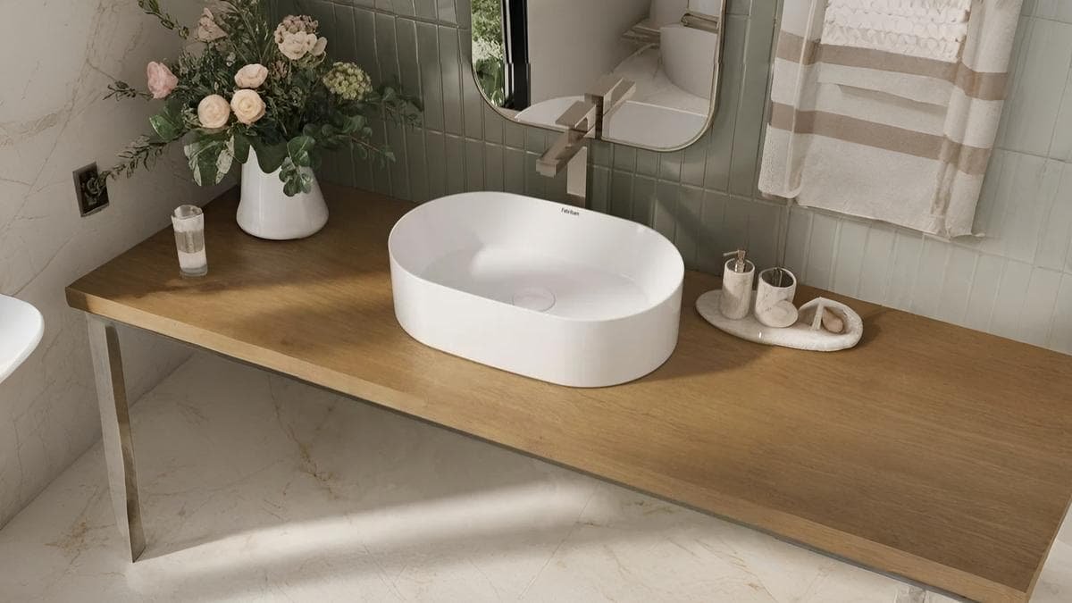 cuba de apoio em cer&acirc;mica