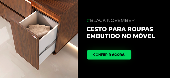 cesto de roupas embutido no mo vel